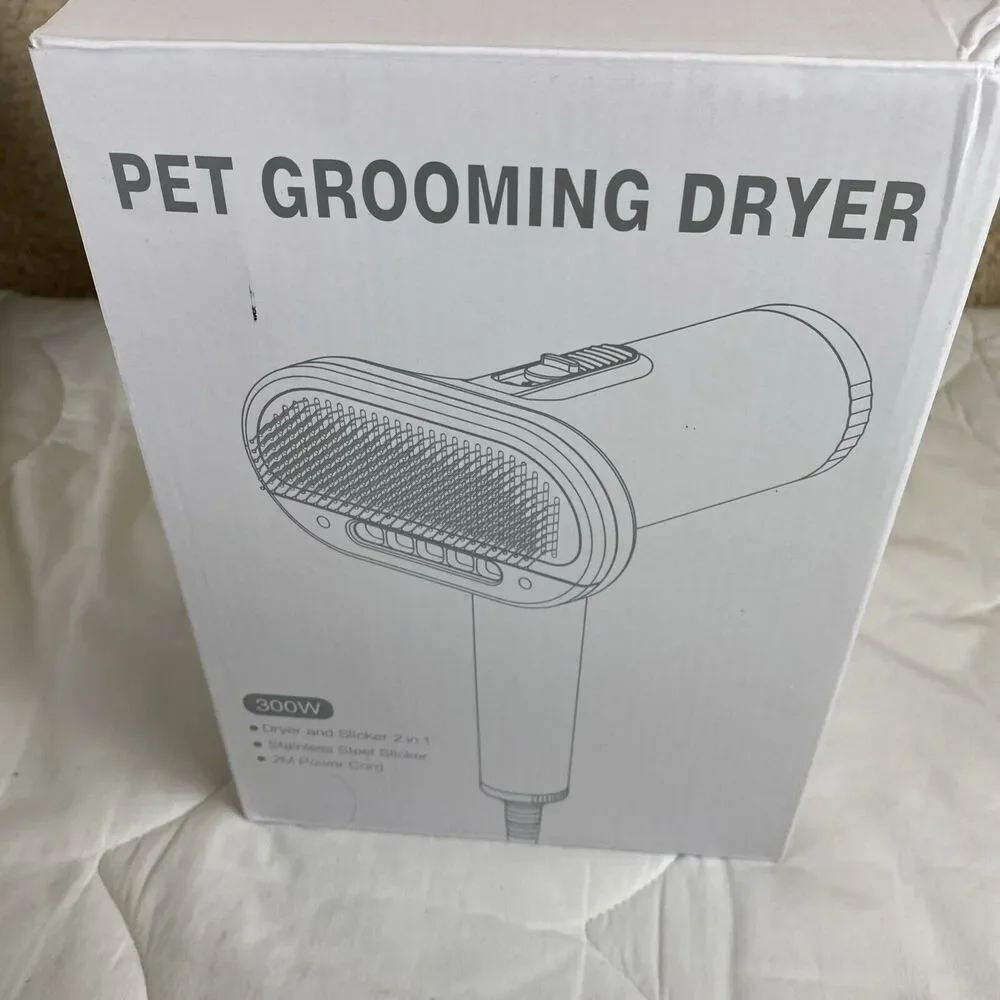 SIHEPETSHOPS Dog Hair Dryer 2 In 1 Dog Brush For Small Dog And Cat